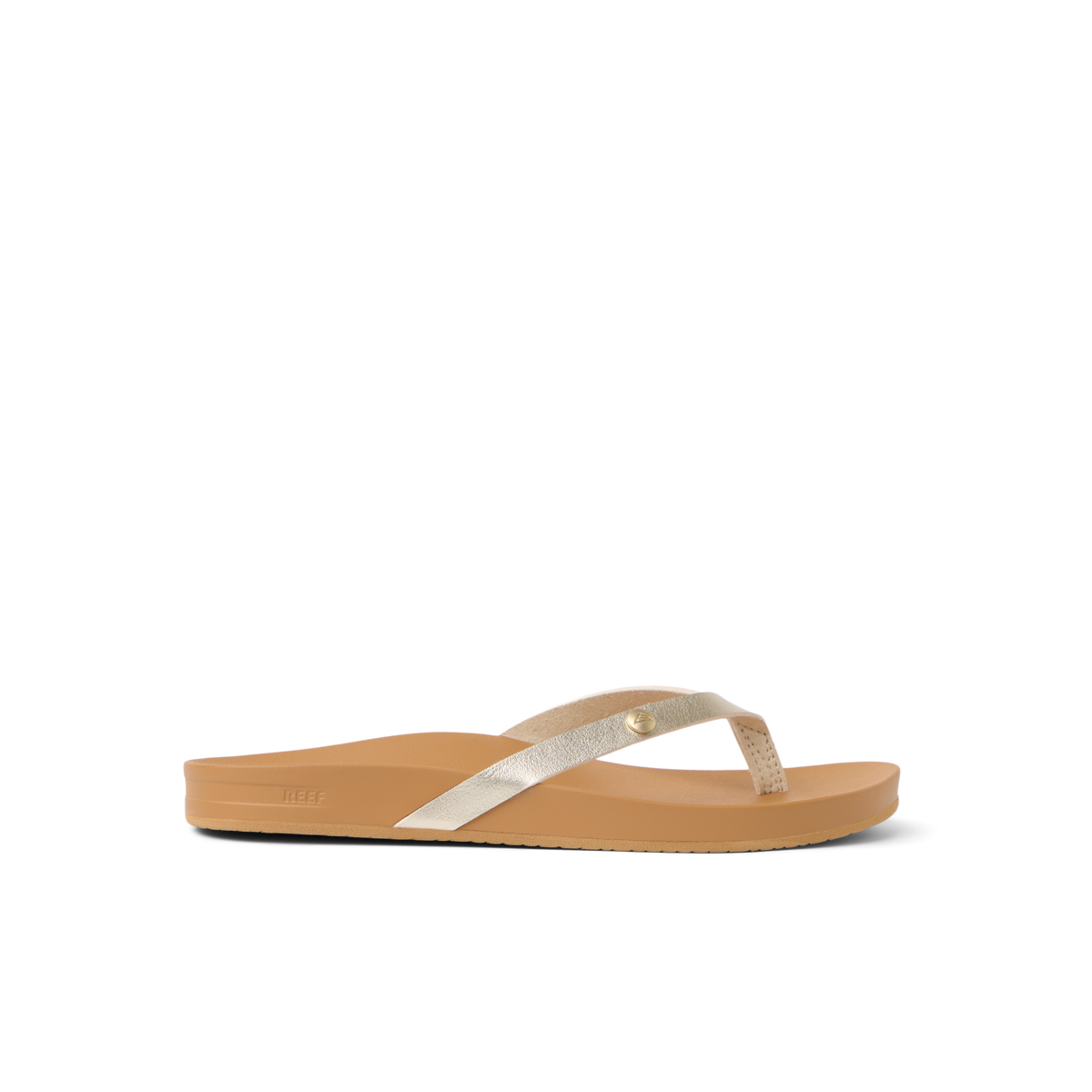 Vista Ivy women's sandal facing right with metallic straps, anatomical arch support, and soft-rebound cushioning for all-day comfort.
