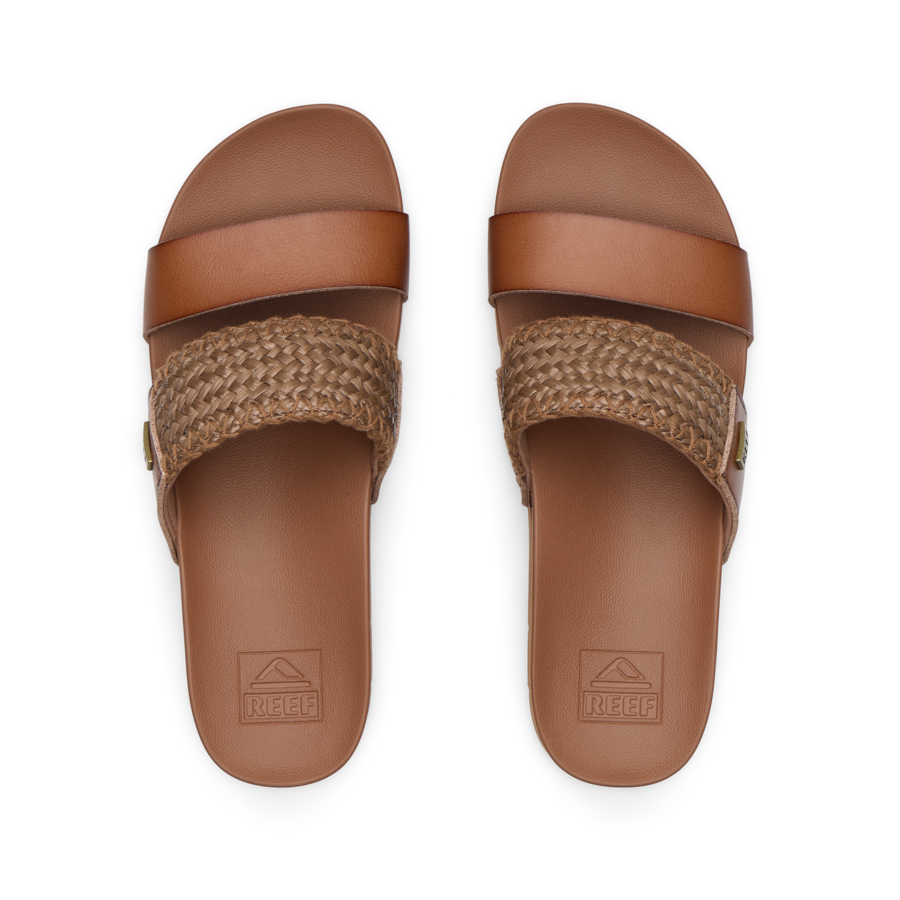 Cushion Vista Higher - Espresso Raffia - Top View