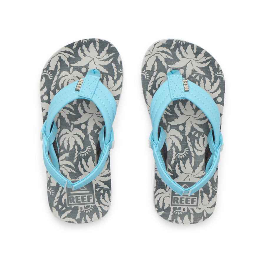 Little Ahi - Light Blue Palm - Top View