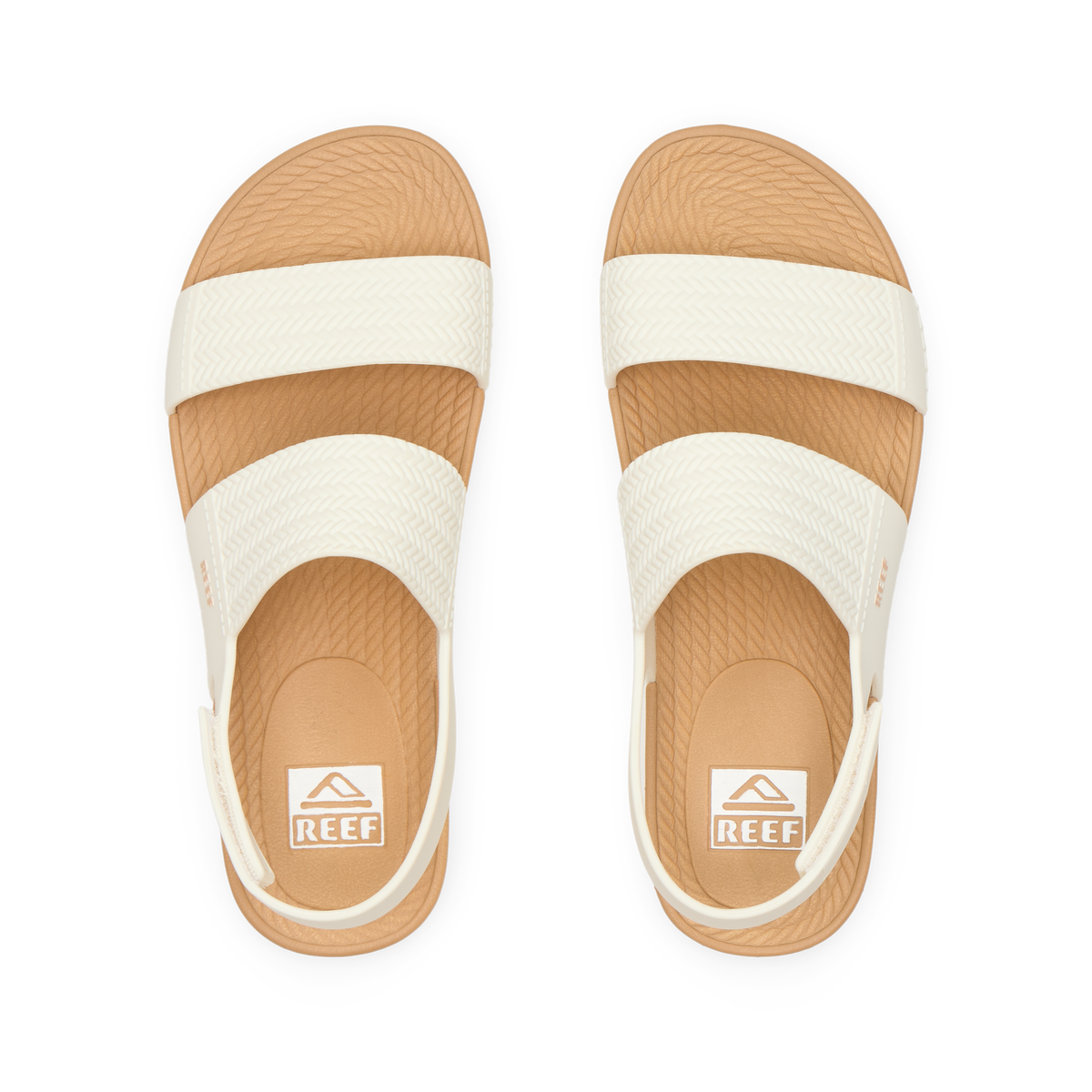 Reef Water Vista - White/Tan - Top View
