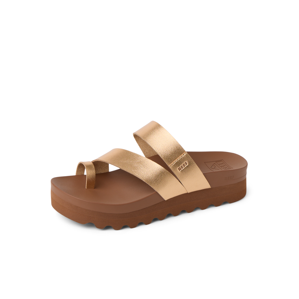 Vista Hi Layla women's sandal facing left, showing upper straps and cushioned footbed with anatomical arch support.